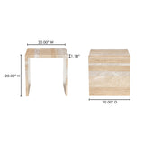 Rosa Multicolor Marble Accent Table by Moe's Home at Eve Furniture