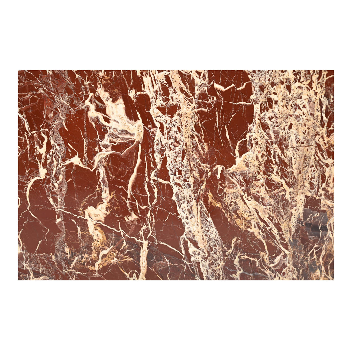 Rosa Rosso Levanto Marble Accent Table by Moe's Home at Eve Furniture
