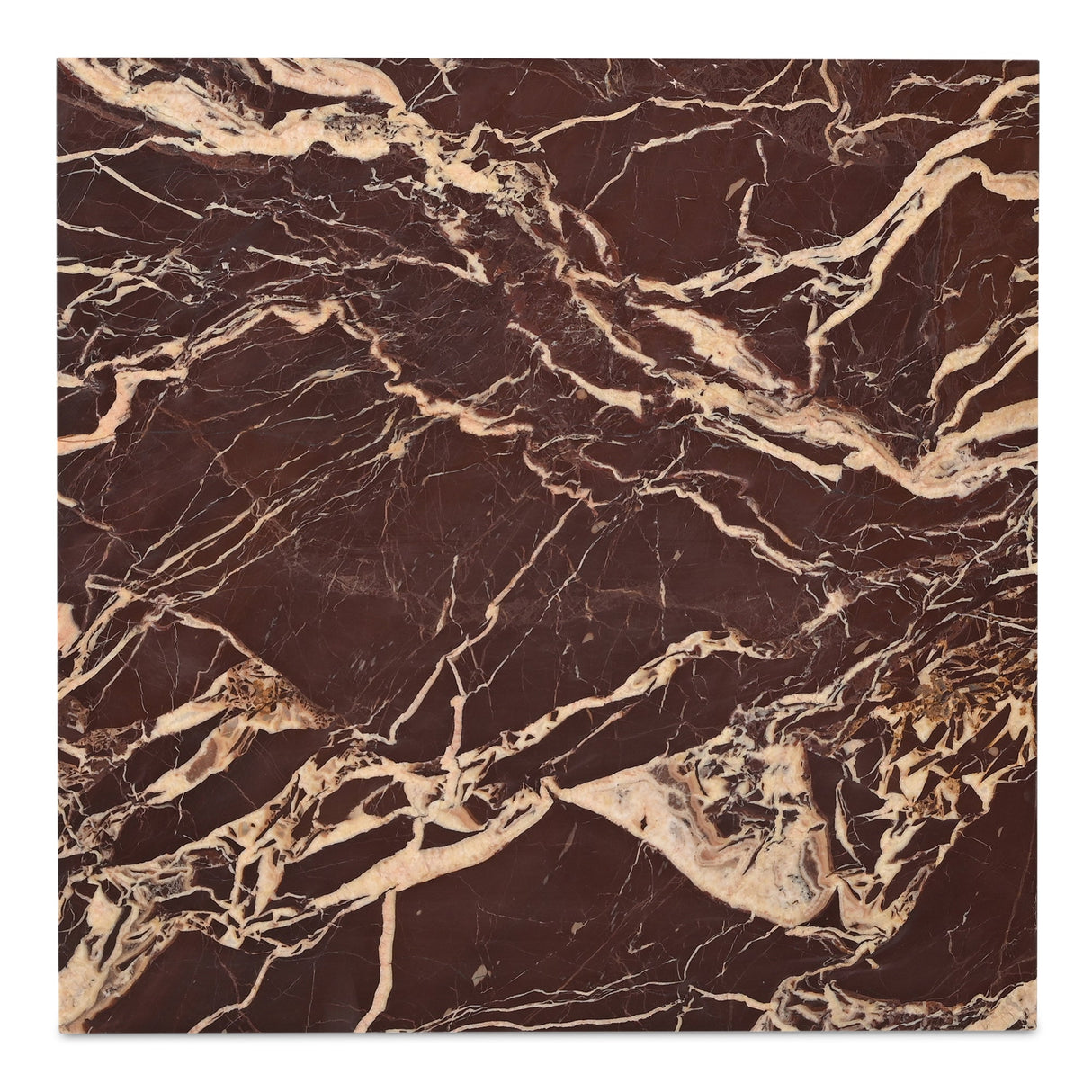 Rosa Rosso Levanto Marble Coffee Table by Moe's Home at Eve Furniture