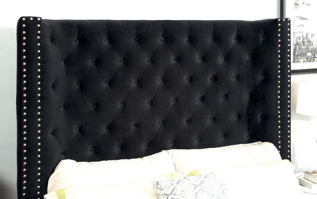 Rosabelle Black King Bed by Furniture of America at Eve Furniture