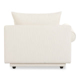 Rosello White Left Arm Facing Chair