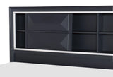 Rosemont Midnight Blue Queen Storage Platform Bed by Homelegance at Eve Furniture