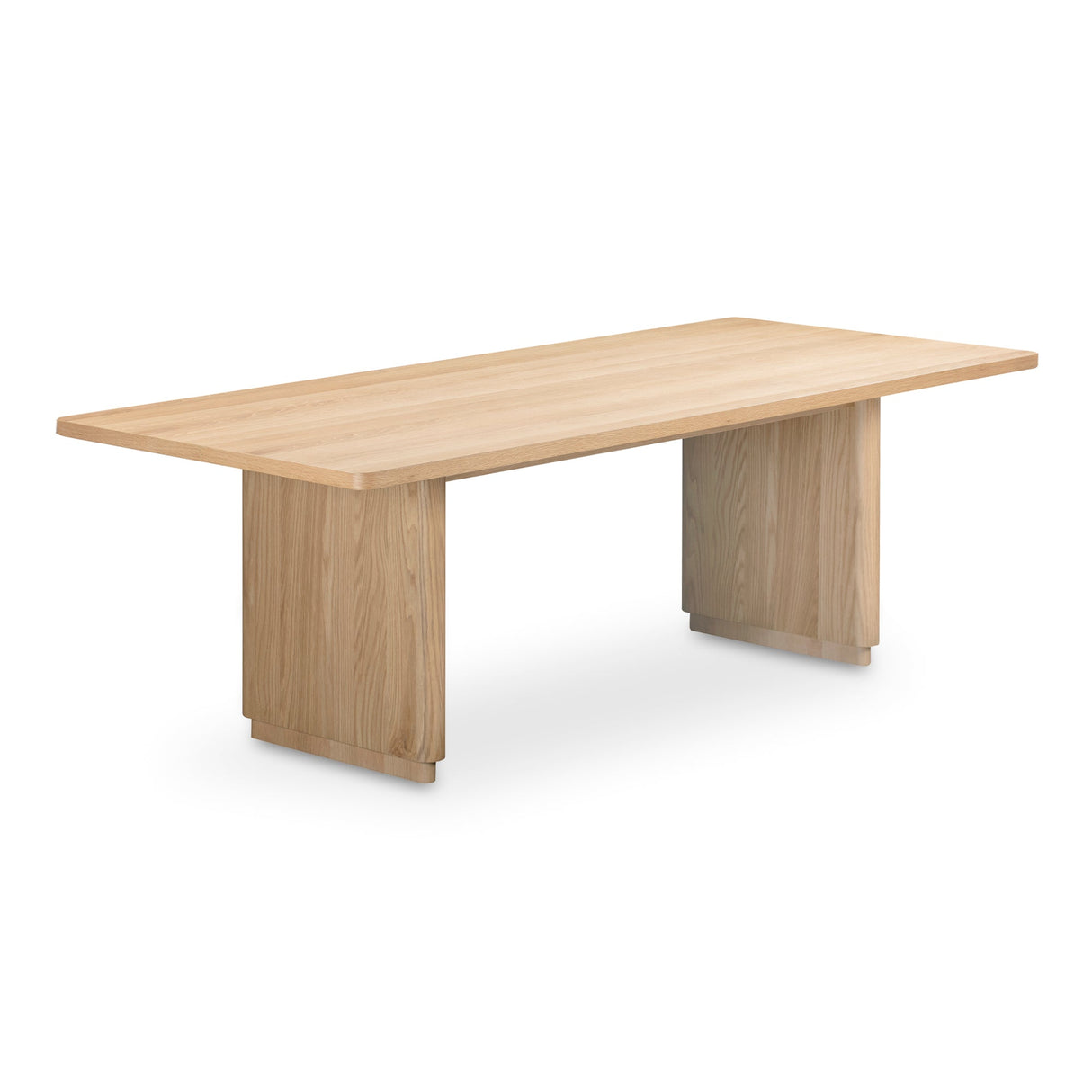 Round Off Natural Oak Small Dining Table by Moe's Home at Eve Furniture