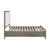 Rowan Two-tone King Storage Platform Bed by Homelegance at Eve Furniture