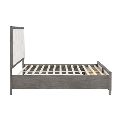 Rowan Two-tone King Storage Platform Bed by Homelegance at Eve Furniture