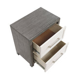 Rowan Two-tone Nightstand by Homelegance at Eve Furniture