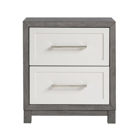 Rowan Two-tone Nightstand by Homelegance at Eve Furniture