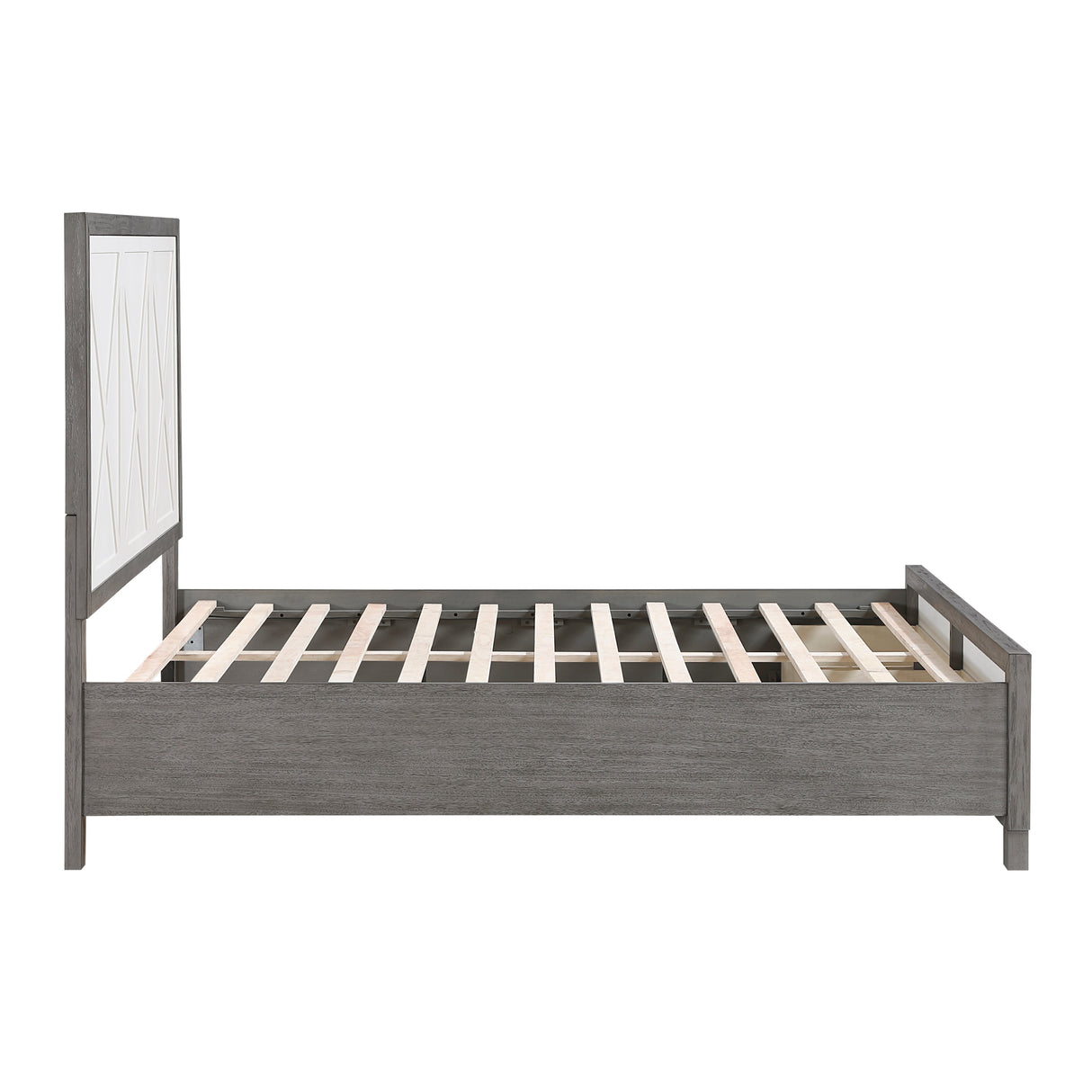 Rowan Two-tone Queen Storage Platform Bed by Homelegance at Eve Furniture