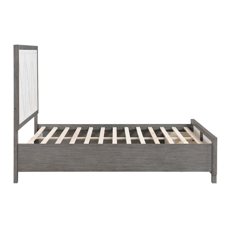 Rowan Two-tone Queen Storage Platform Bed by Homelegance at Eve Furniture