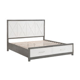 Rowan Two-tone Storage Platform Bedroom Set by Homelegance at Eve Furniture