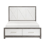 Rowan Two-tone Storage Platform Bedroom Set by Homelegance at Eve Furniture