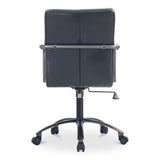 Roy Black Leather Office Chair by Moe's Home at Eve Furniture