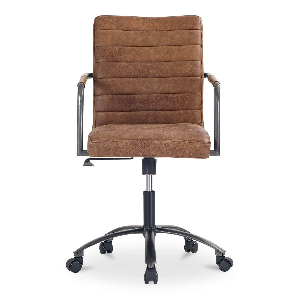 Roy Brown Leather Office Chair by Moe's Home at Eve Furniture