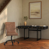 Roy Brown Leather Office Chair by Moe's Home at Eve Furniture