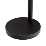 Royal 3-Arm Metal Arc Floor Lamp, Oil Rubbed Bonze with Linen Shade, 4 way Rotary Switch by Ashcroft Imports at Eve Furniture