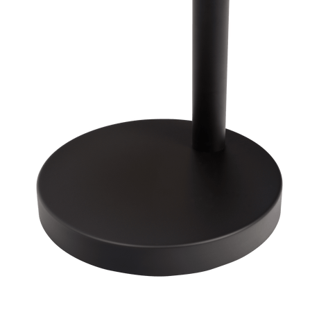 Royal 3-Arm Metal Arc Floor Lamp, Oil Rubbed Bonze with Linen Shade, 4 way Rotary Switch by Ashcroft Imports at Eve Furniture