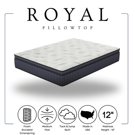 Royal Ultra Plush 12" Hybrid King Mattress by Happy Homes at Eve Furniture