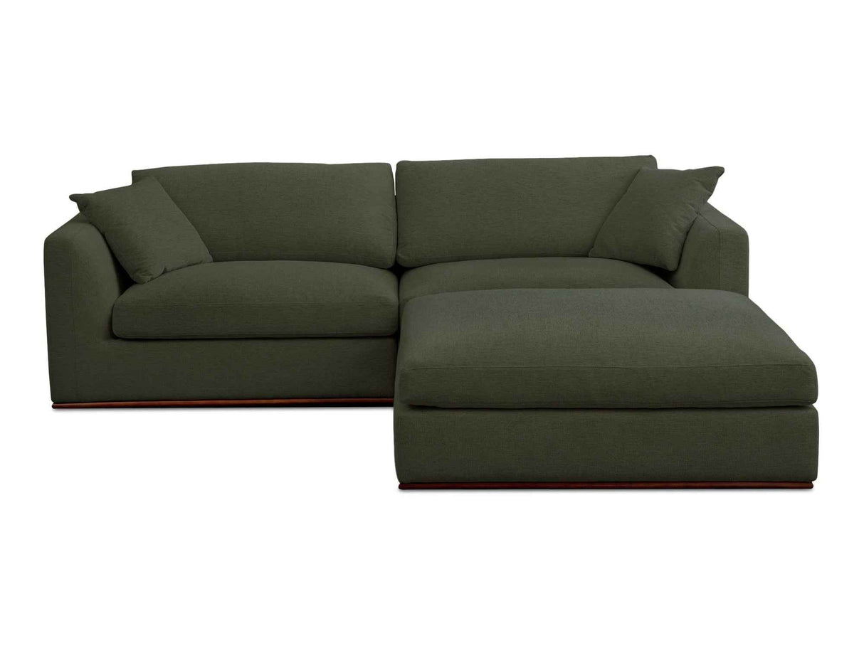 Rue Dark Green Nook Modular Sectional by Moe's Home at Eve Furniture