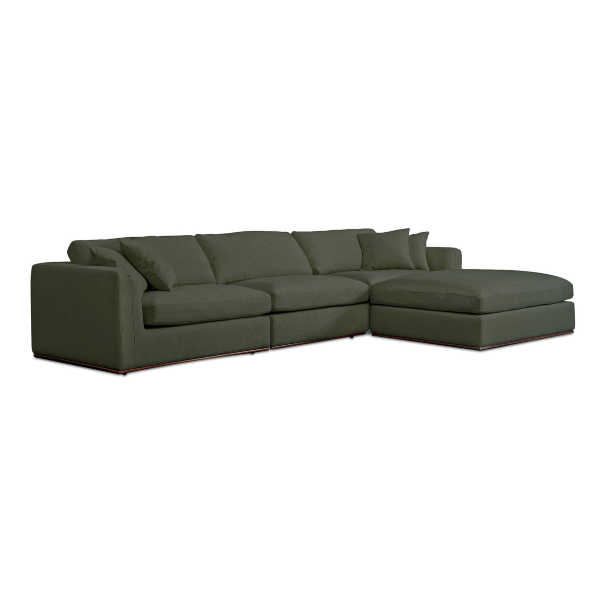 Rue Deep Green Lounge Modular Sectional by Moe's Home at Eve Furniture