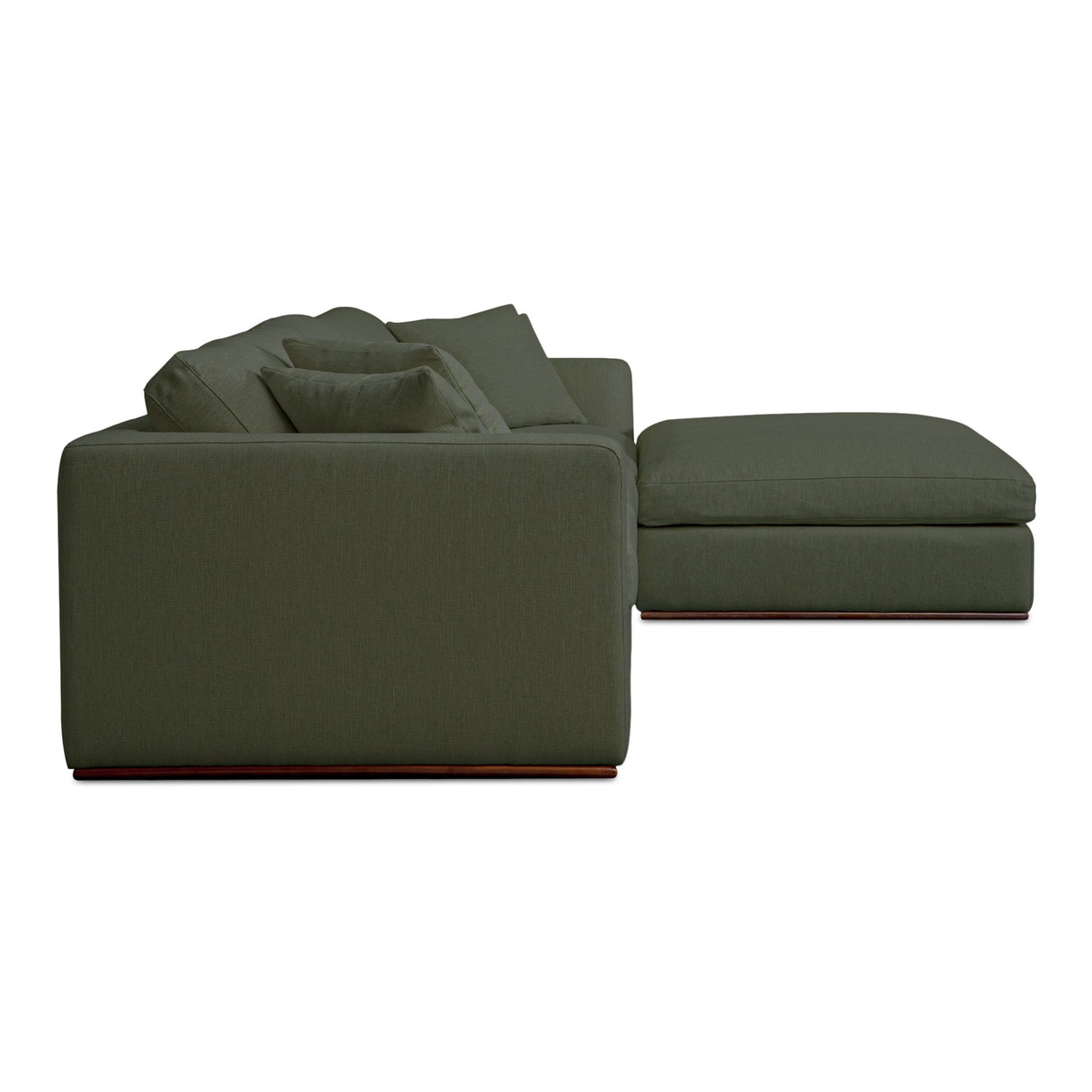 Rue Deep Green Lounge Modular Sectional by Moe's Home at Eve Furniture