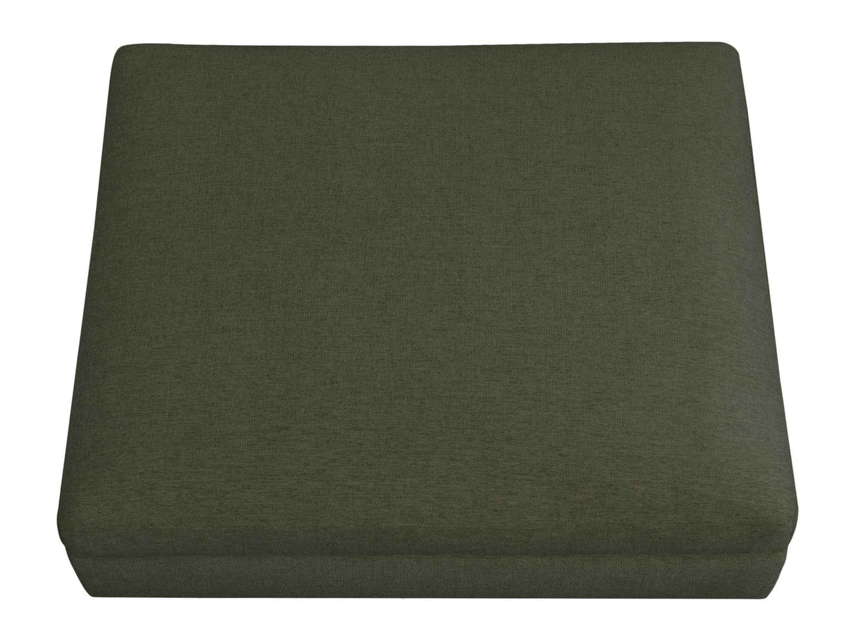 Rue Deep Green Ottoman by Moe's Home at Eve Furniture