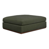 Rue Deep Green Ottoman by Moe's Home at Eve Furniture