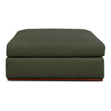 Rue Deep Green Ottoman by Moe's Home at Eve Furniture