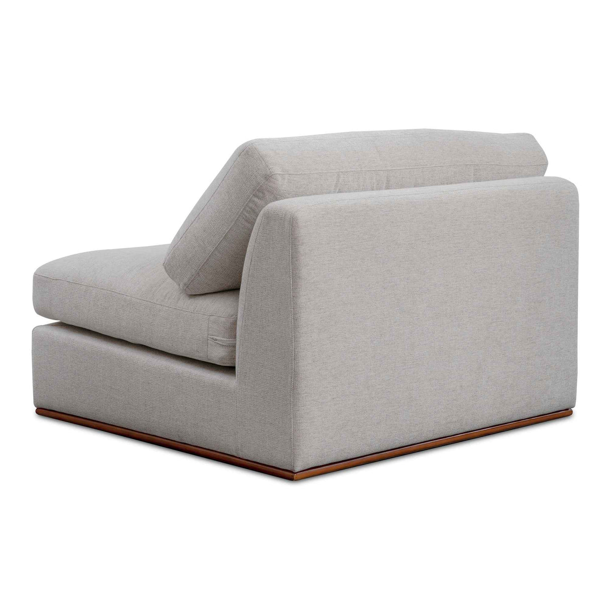 Rue Flecked Grey Slipper Chair by Moe's Home at Eve Furniture