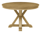 Rylie 48-inch Round Dining Table, Natural Finish by Steve Silver at Eve Furniture