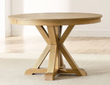 Rylie 48-inch Round Dining Table, Natural Finish by Steve Silver at Eve Furniture