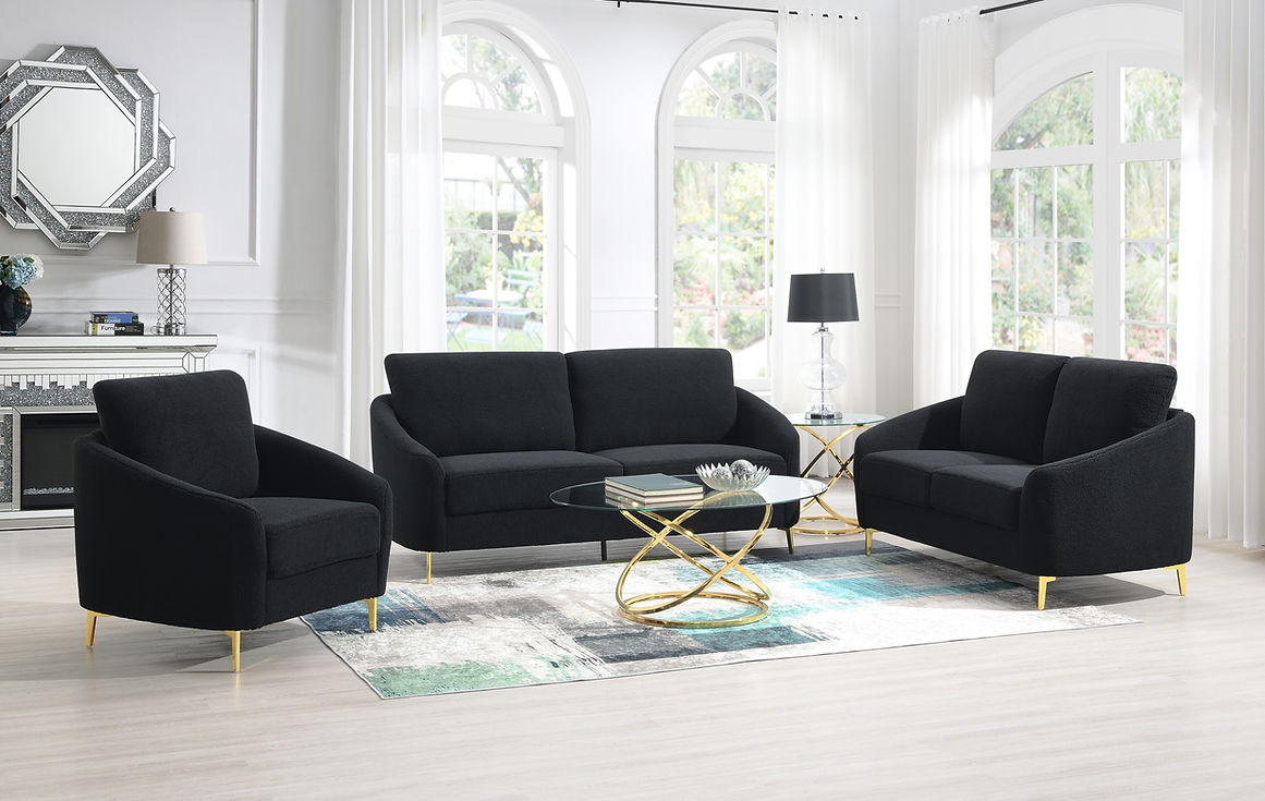 Lila Black Living Room Set by New Era Innovations at Eve Furniture