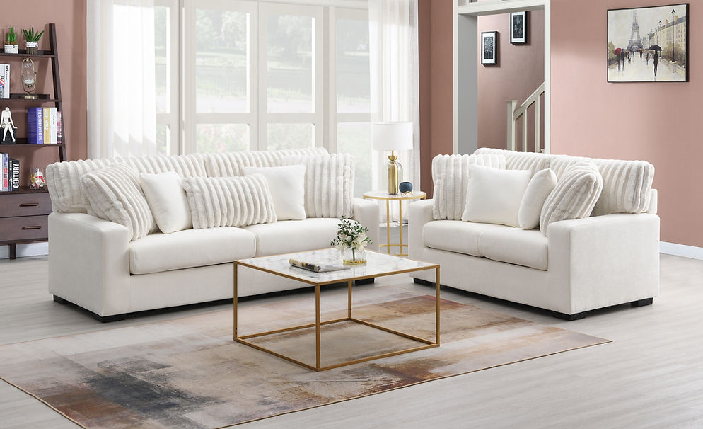 Tarra Ivory Living Room Set by New Era Innovations at Eve Furniture