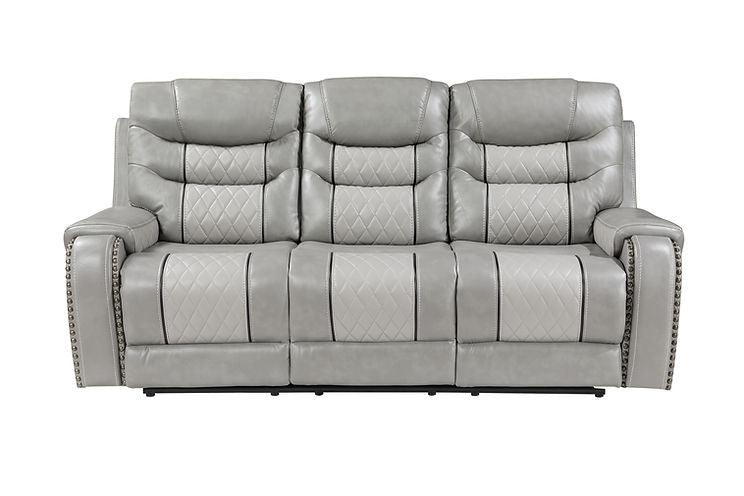 Phoenix II Grey 3-Piece Reclining Living Room Set by New Era Innovations at Eve Furniture