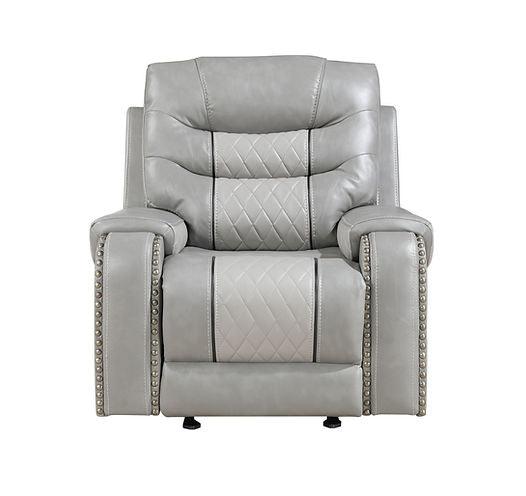 Phoenix II Grey 3-Piece Reclining Living Room Set by New Era Innovations at Eve Furniture
