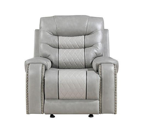 Phoenix II Grey 3-Piece Reclining Living Room Set by New Era Innovations at Eve Furniture