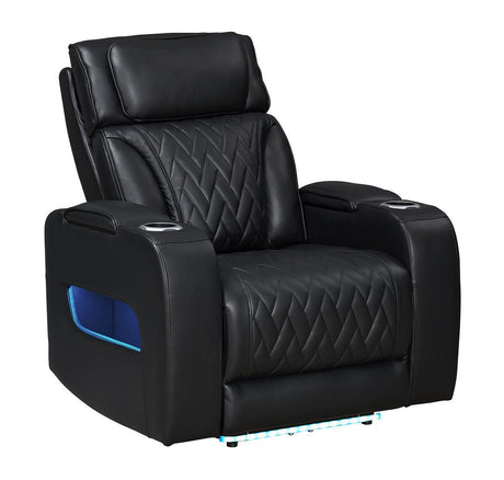 Skyline Black 3-Piece Power Reclining Living Room Set by New Era Innovations at Eve Furniture