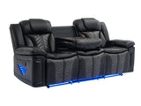 Innova Black 3-Piece Reclining Living Room Set by New Era Innovations at Eve Furniture