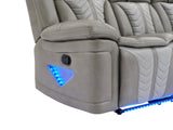 Innova Grey 3-Piece Reclining Living Room Set by New Era Innovations at Eve Furniture