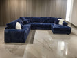 Texan Blue 4-Piece Right Arm Facing (RAF) Sectional by New Era Innovations at Eve Furniture