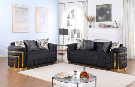 Minerva Black Living Room Set by New Era Innovations at Eve Furniture