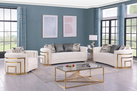Minerva Cream Living Room Set by New Era Innovations at Eve Furniture