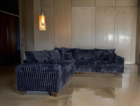 Noah Black 3-Piece Right Arm Facing (RAF) Sectional by New Era Innovations at Eve Furniture