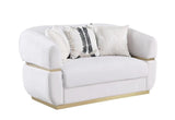 Carmela Cream Living Room Set by New Era Innovations at Eve Furniture