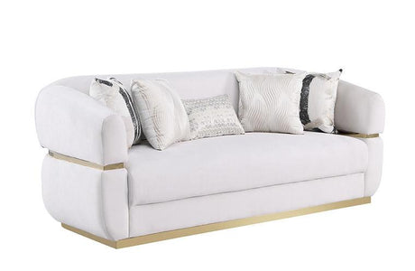 Carmela Cream Living Room Set by New Era Innovations at Eve Furniture