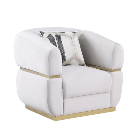 Carmela Cream Living Room Set by New Era Innovations at Eve Furniture