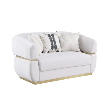 Carmela Cream Living Room Set by New Era Innovations at Eve Furniture