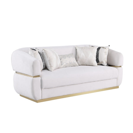 Carmela Cream Living Room Set by New Era Innovations at Eve Furniture