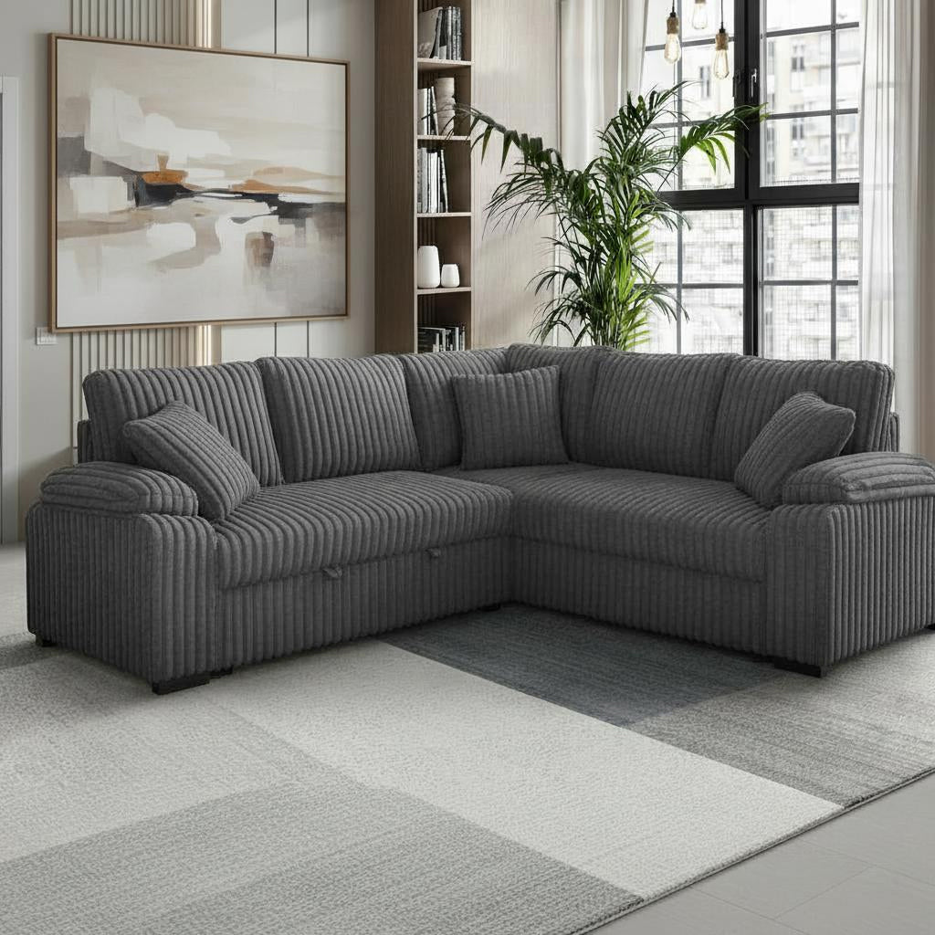 Neeha Grey 3-Piece Sectional by New Era Innovations at Eve Furniture