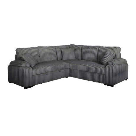 Neeha Grey 3-Piece Sectional by New Era Innovations at Eve Furniture