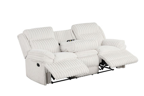 Mellow White 3-Piece Reclining Living Room Set by New Era Innovations at Eve Furniture